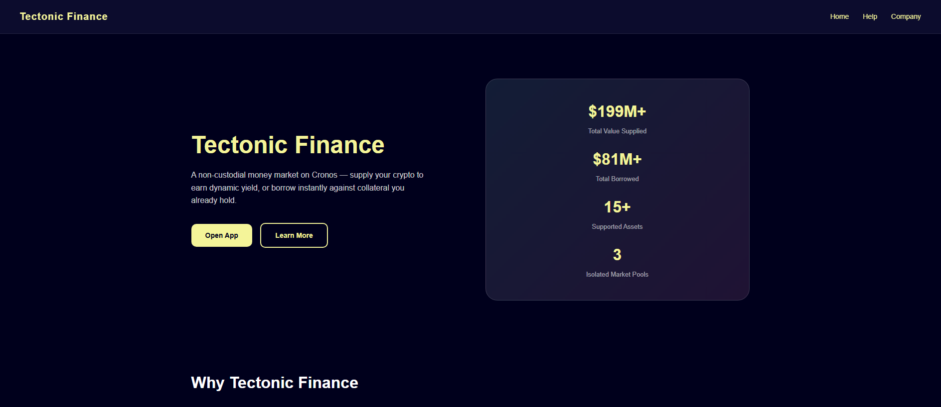 Stored capture of tectonicfinance.net