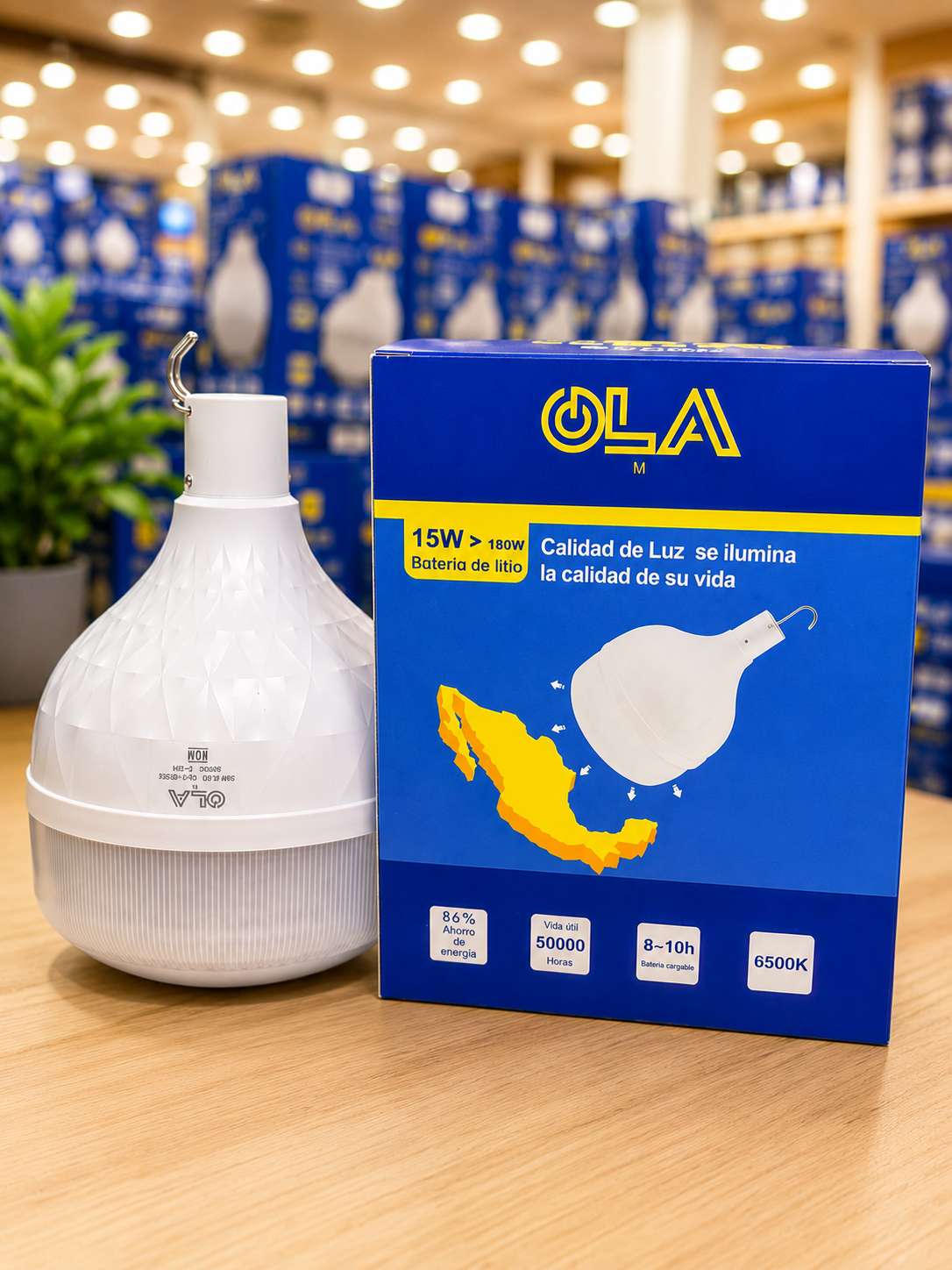Luz de emergencia de 15 W