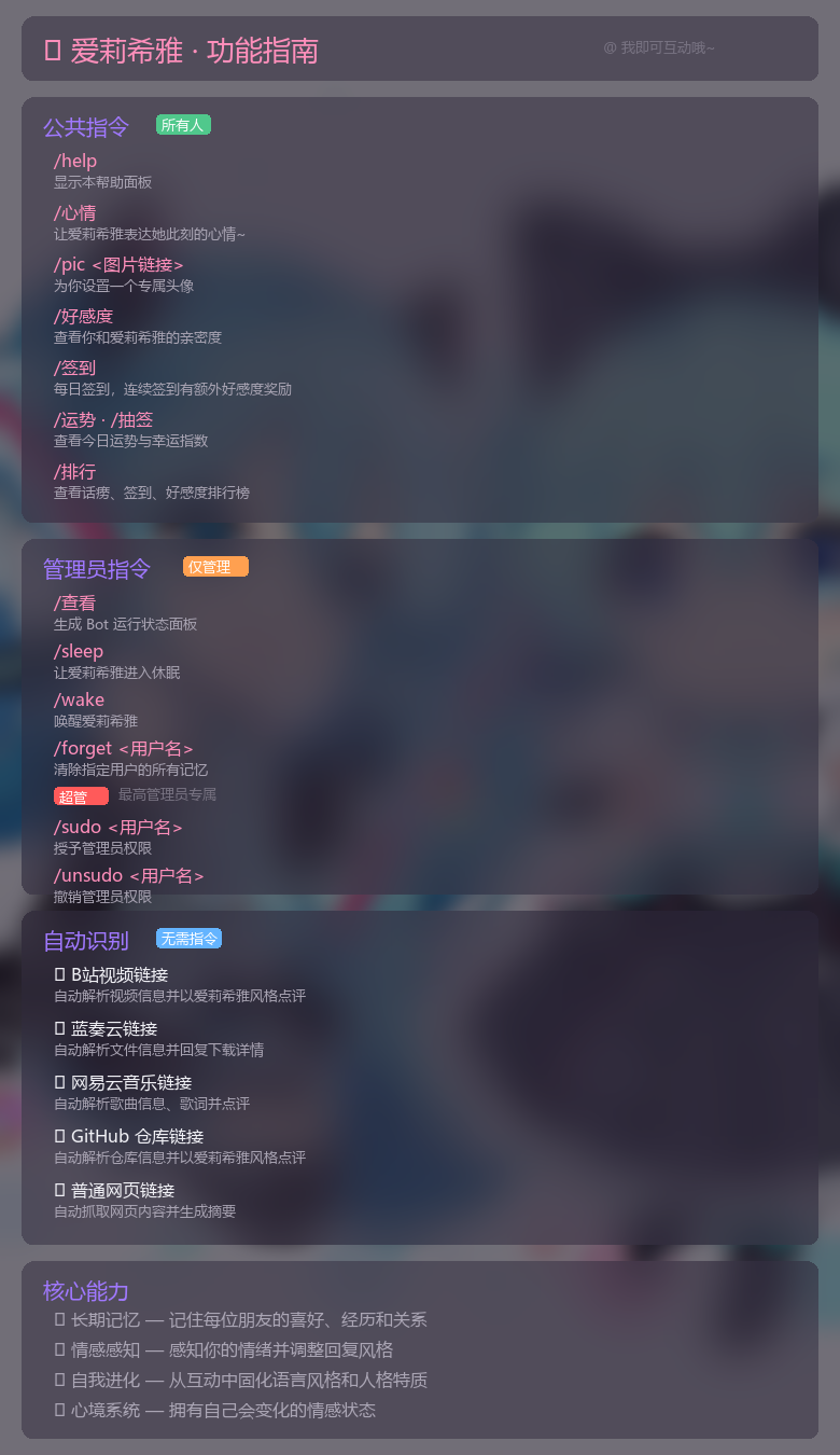 爱莉希雅功能指南