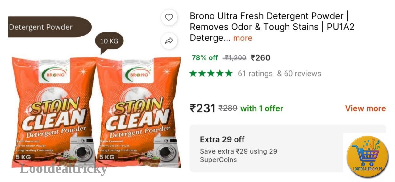 10kg Detergent Powder – Just ₹260 | Best Deal