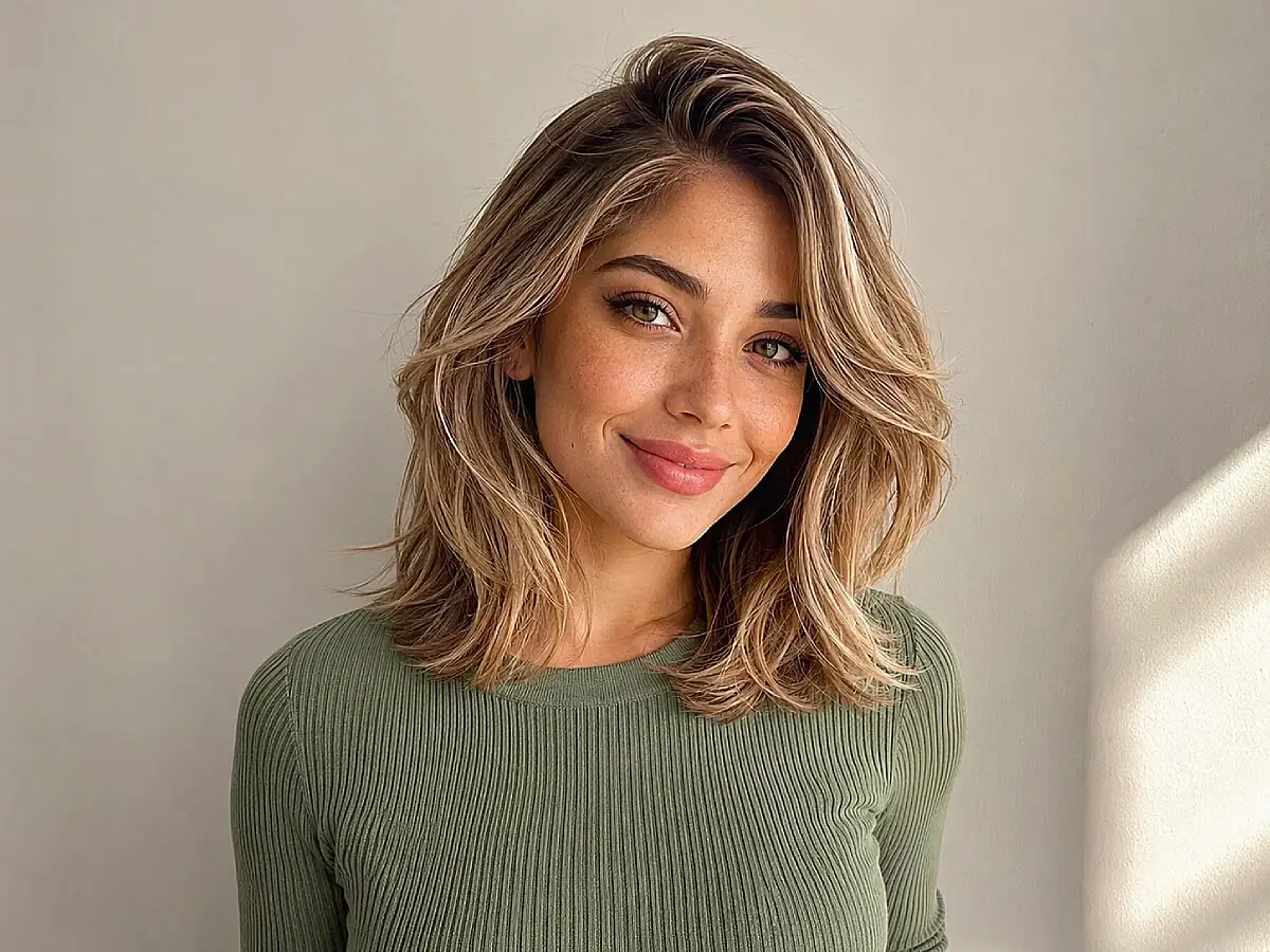 Side Part Magic for Medium Hair