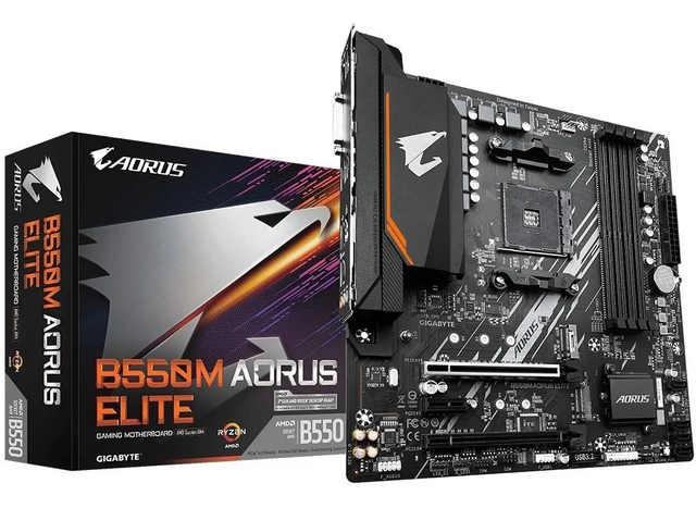 Placa Mae Gigabyte B550M Aorus Elite AM4