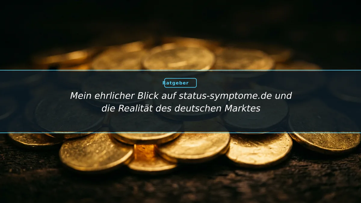 Mein ehrlicher Blick auf status-symptome.de und die Realität des deutschen Marktes
