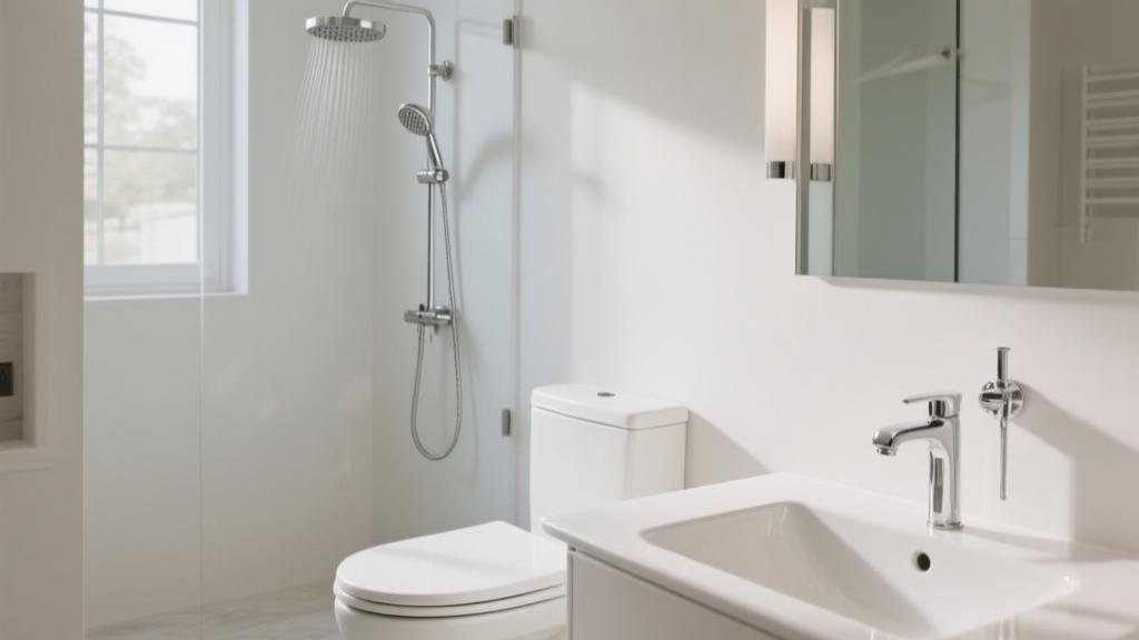 Modern bathroom with sanitary ware and fittings