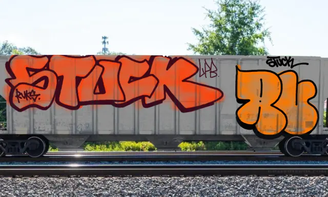 Graffiti artwork by STUCK1