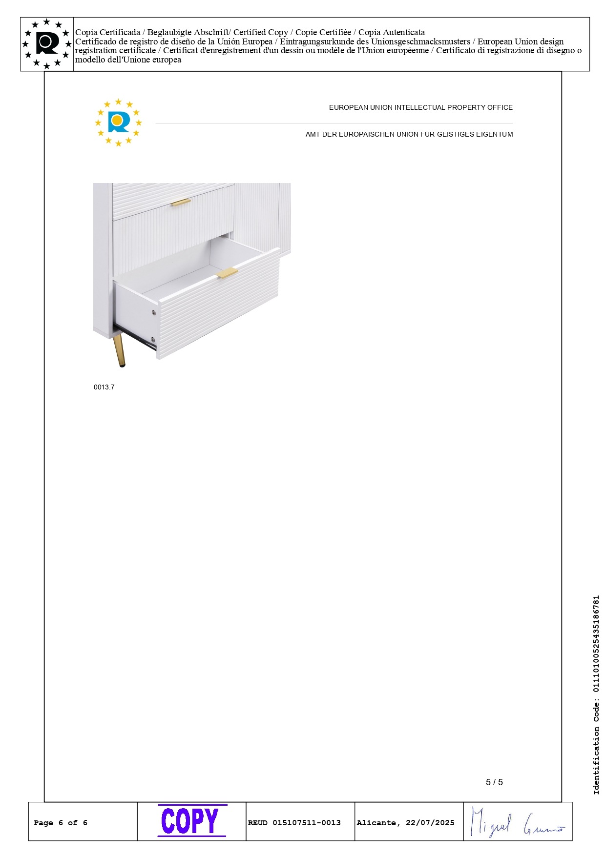 Buffet Blanc, 3 Tiroirs, 2 Portes, Rangement, Design Moderne, Multifonctionnel, Fonctionnel - Panneau composite de fibres de bois à densité - 120x38x80.5cm 5