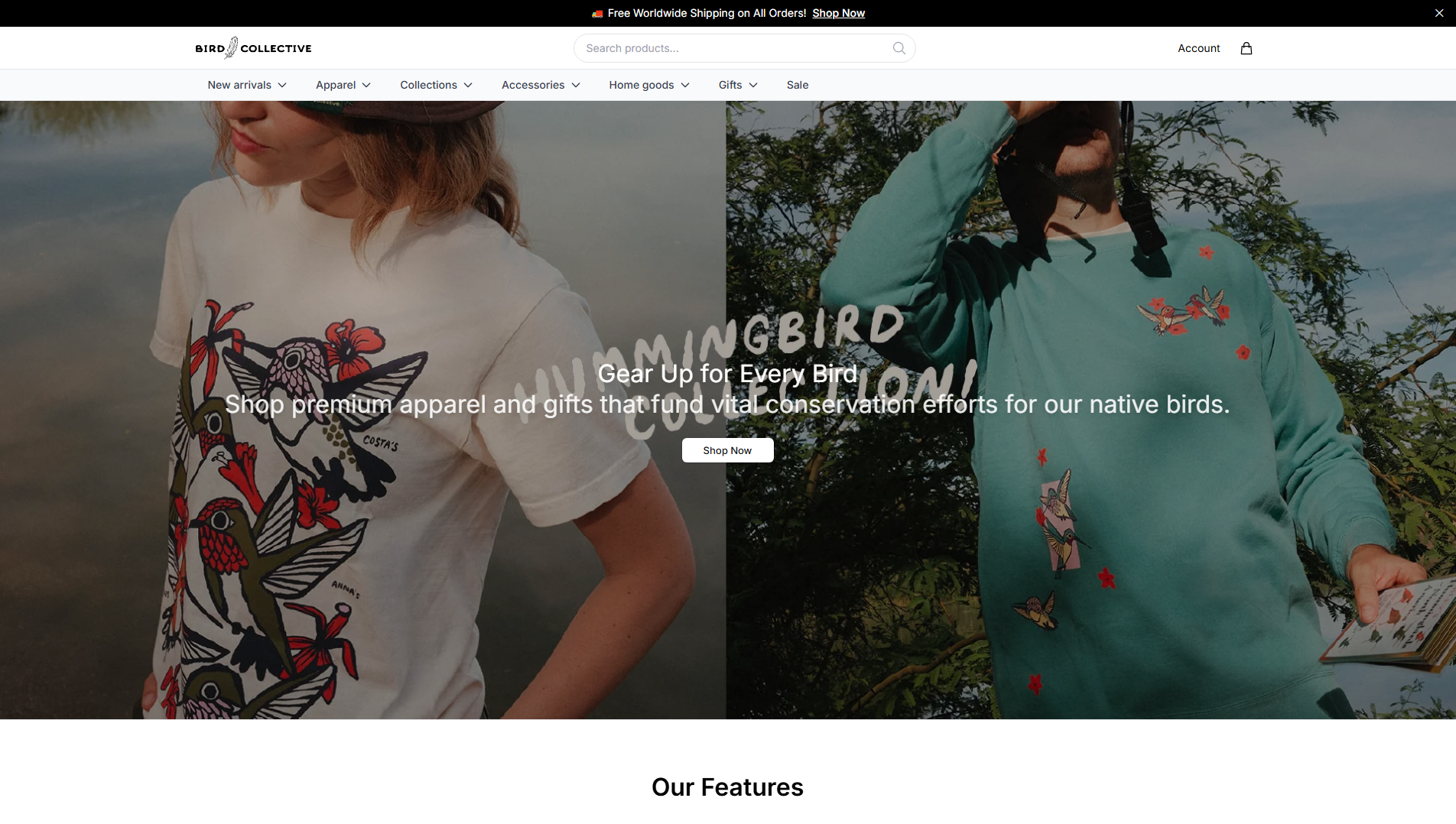 Primary capture · birdcollectiveshop.shop