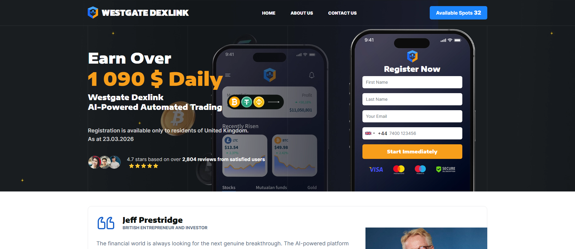Screenshot of westgate-dexlink.com