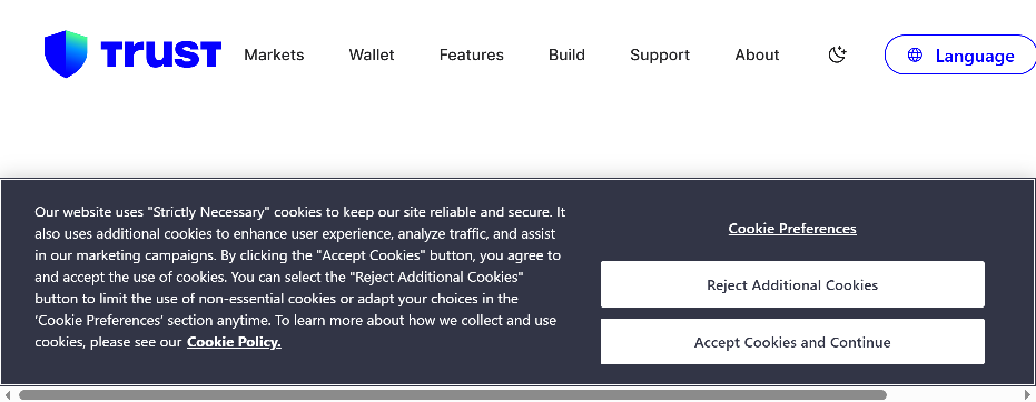 Screenshot of cryptoapp-trustwallet.com
