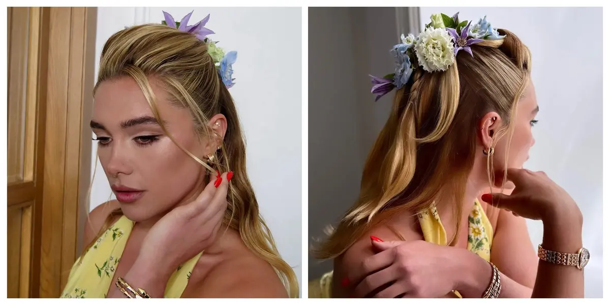 Florence Pugh's Summer Hair Inspiration