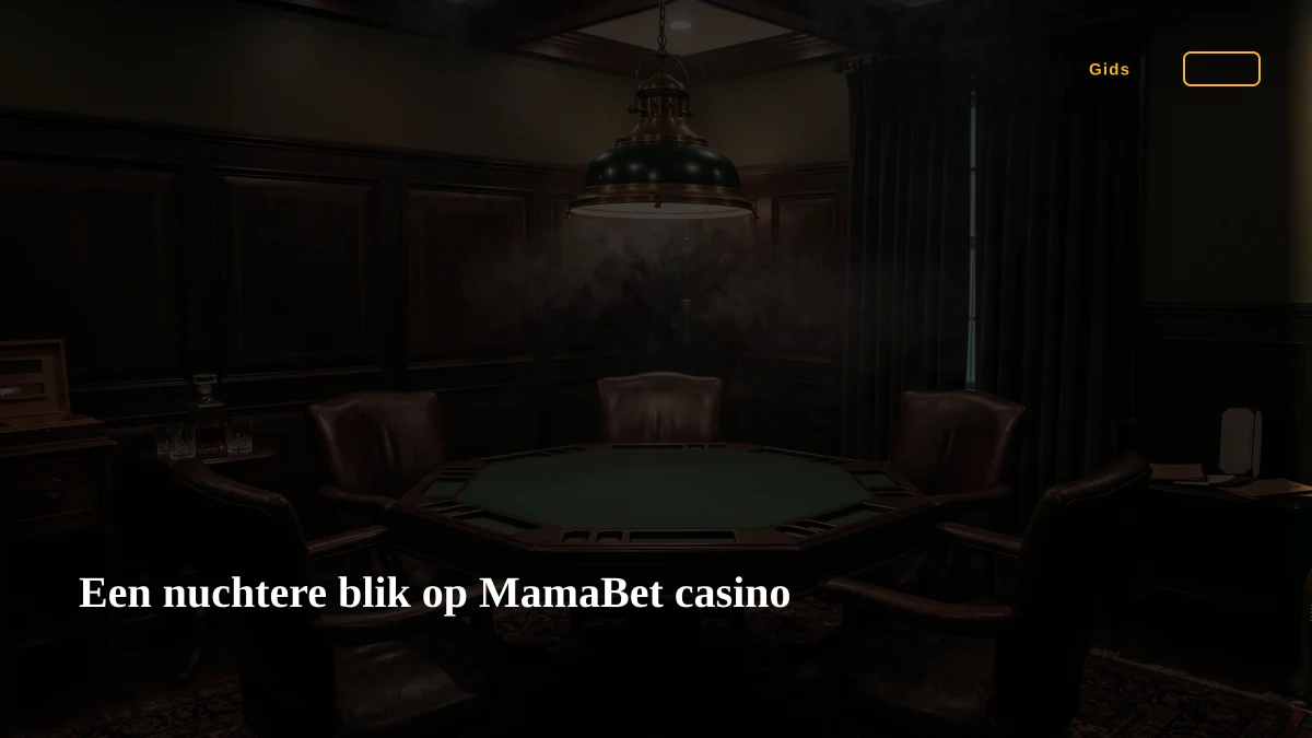 Een nuchtere blik op MamaBet casino