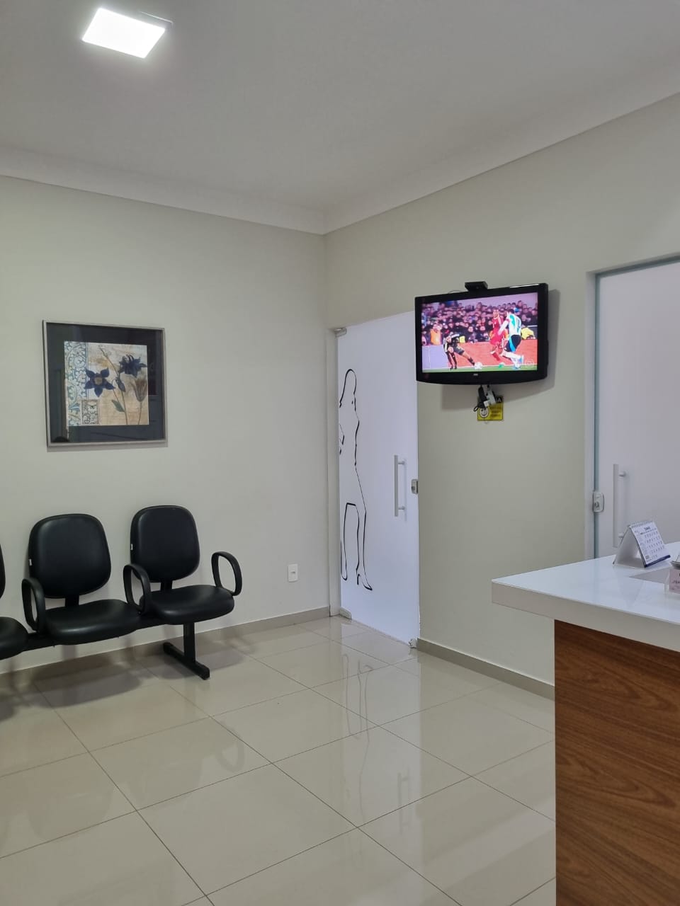 Área de espera da recepção