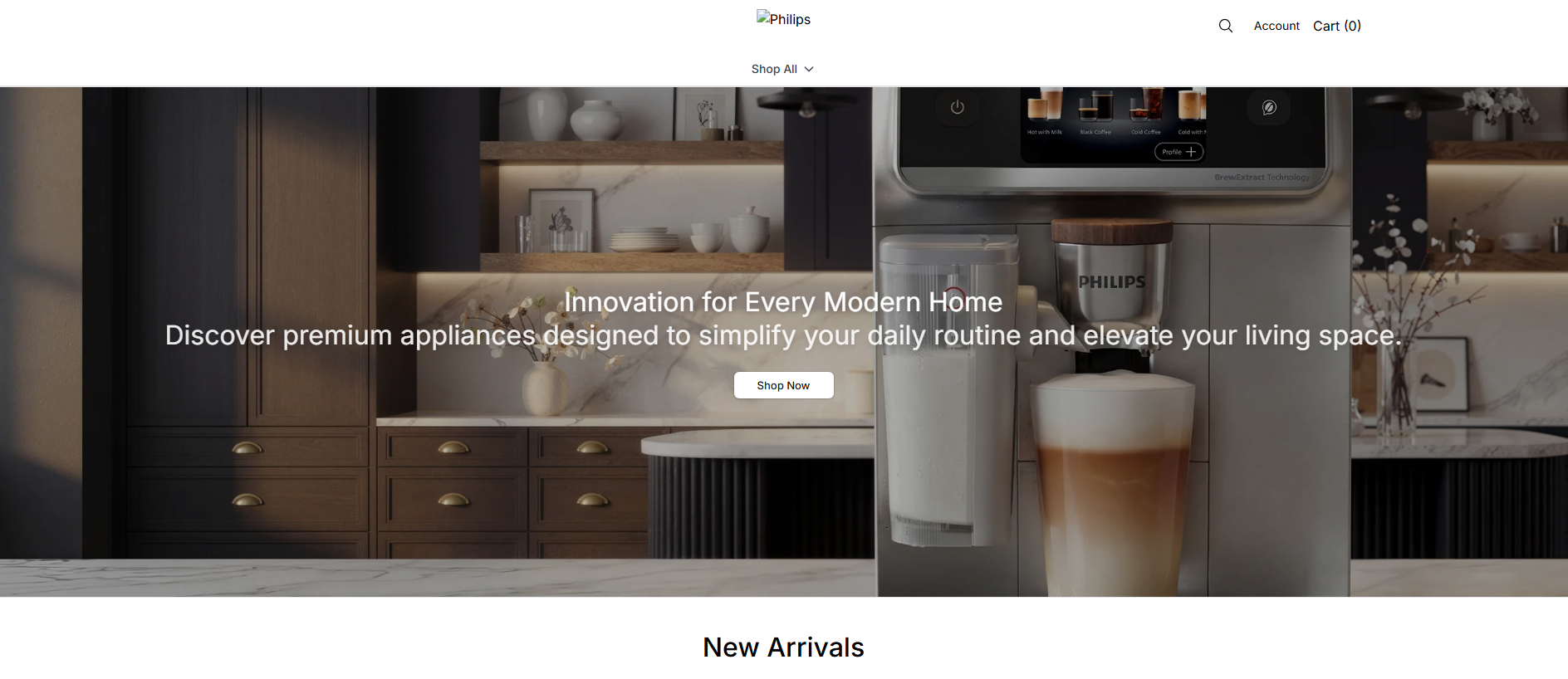 Stored capture of baristinahome.shop