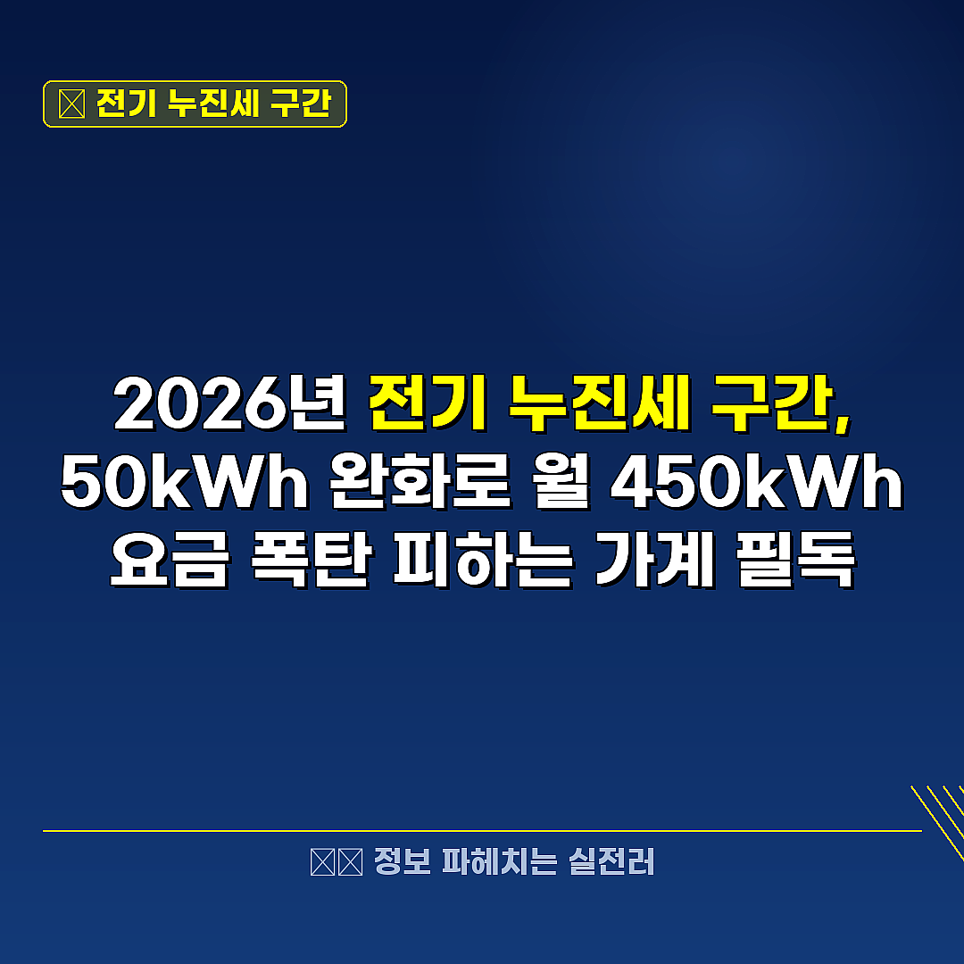 전기 누진세 구간 관련 정보 썸네일