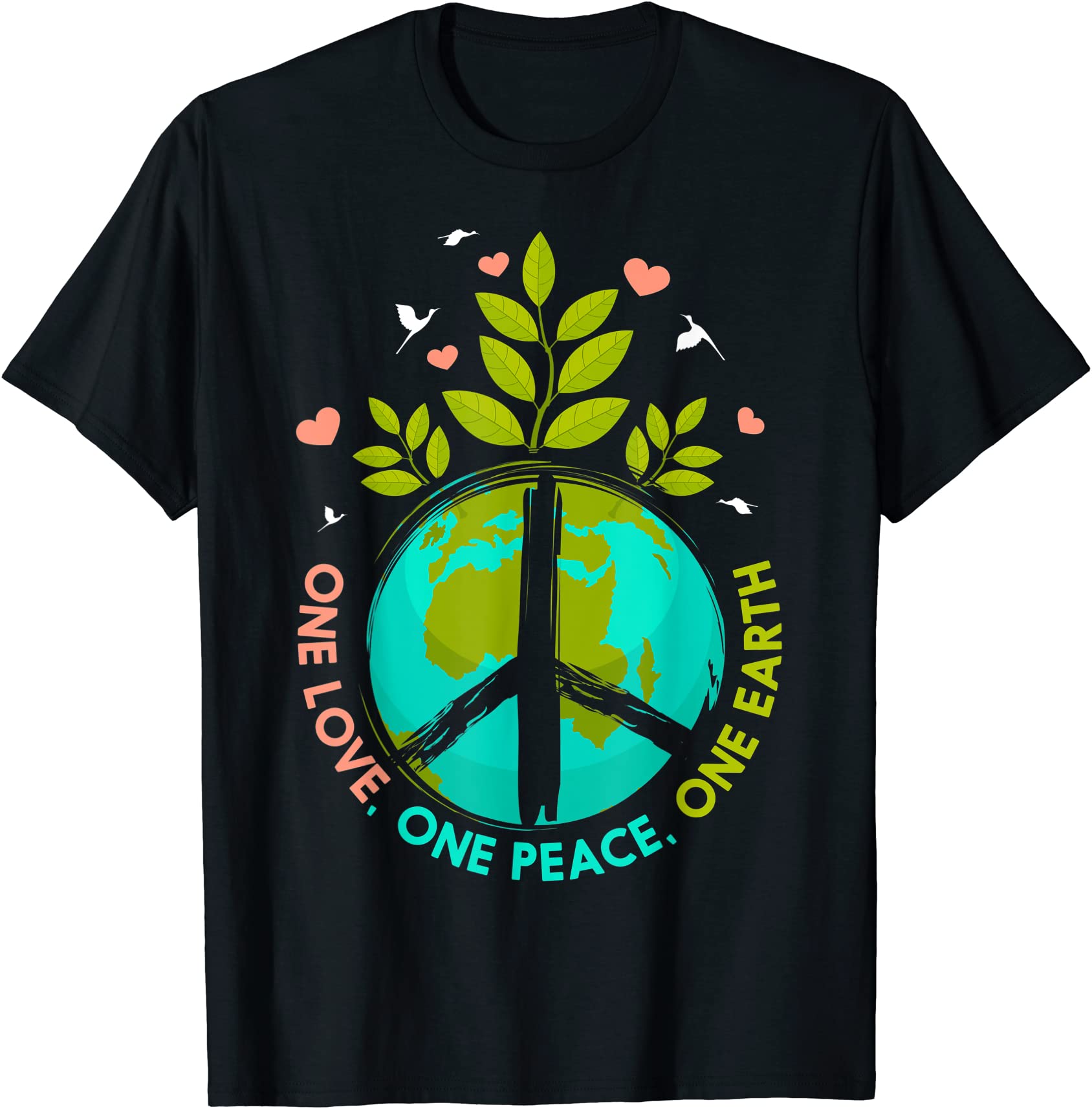 Love World Earth Day Anniversary Peace Hippie Tree Unisex T-Shirt