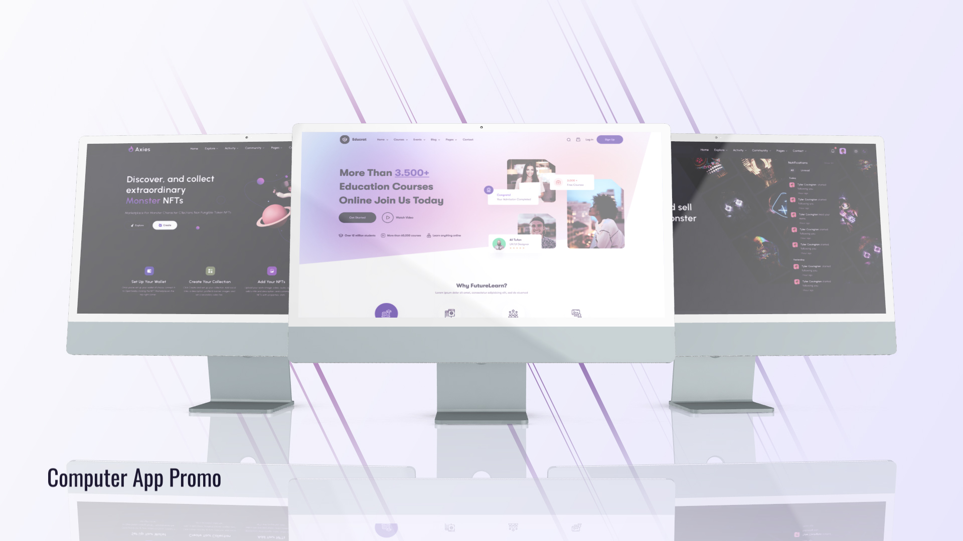 Desktop Promo Website Presentation Desktop Promo Website Presentation