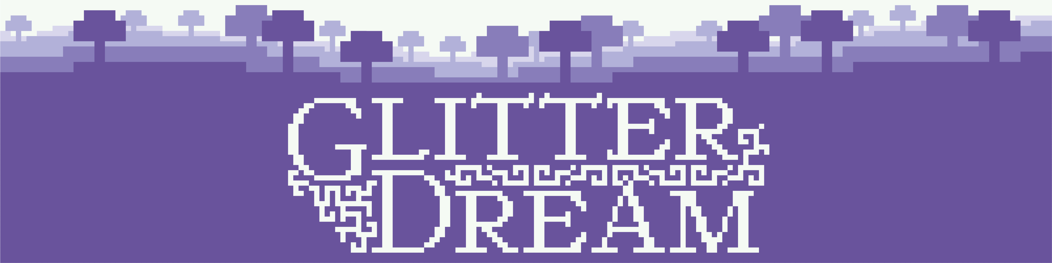 Glitter Dream Banner White