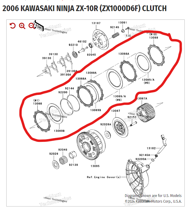 Parts needed to fix slipping clutch? | Kawasaki ZX-10R Forum