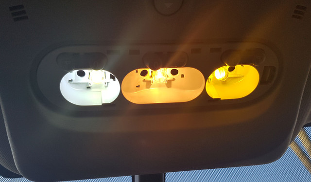 LED white org LED yellow open