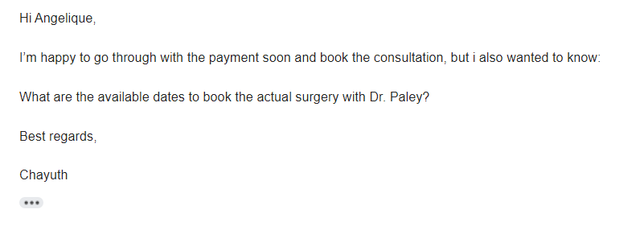 Weird communication from Paley
