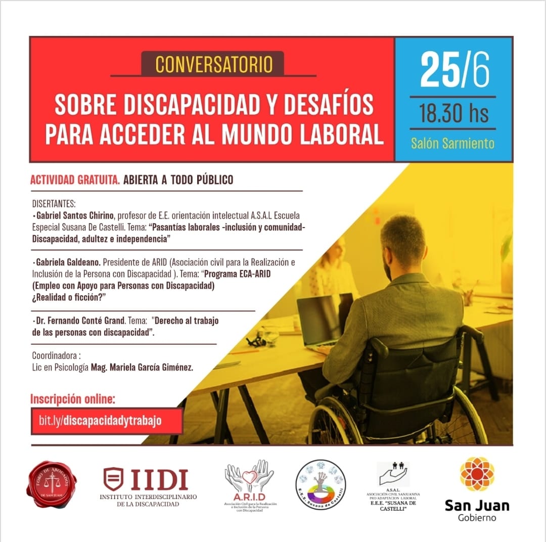 Disertación sobre Discapacidad y Desafios al Mundo Laboral