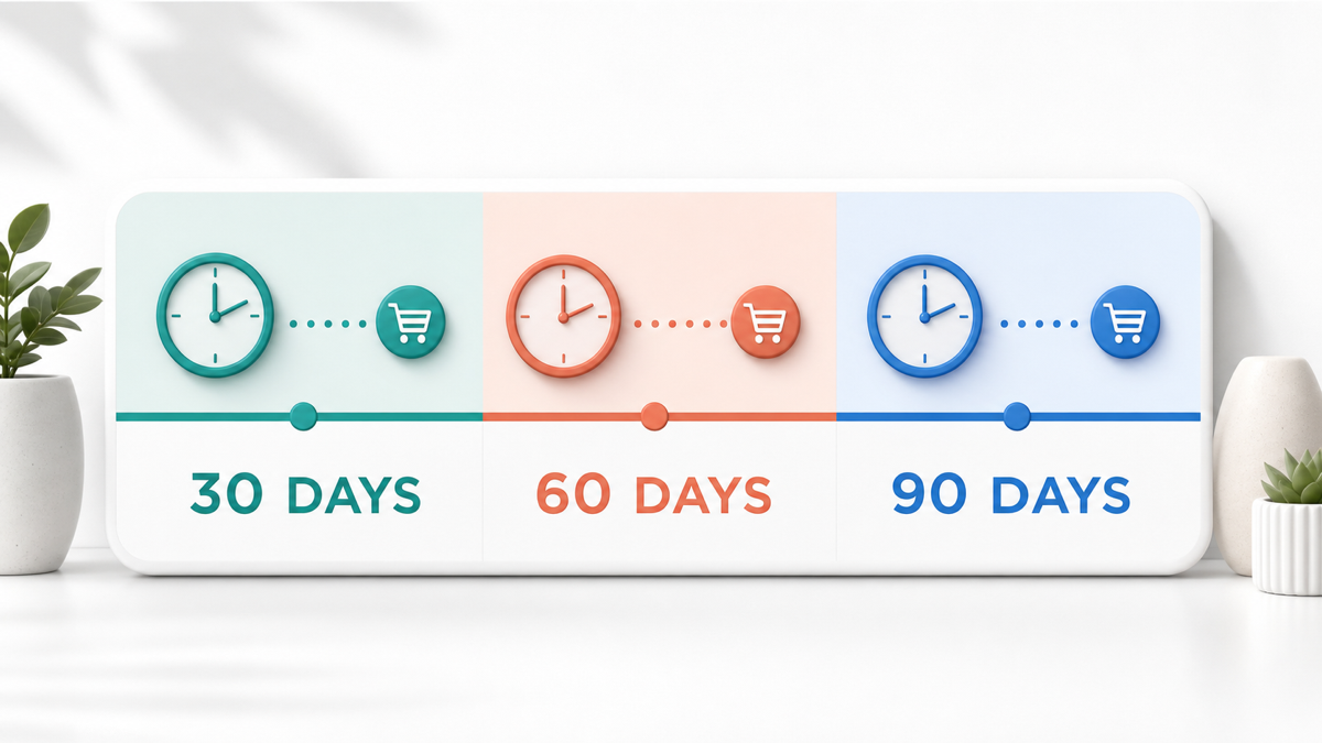 Thirty, sixty, and ninety day affiliate cookie duration comparison