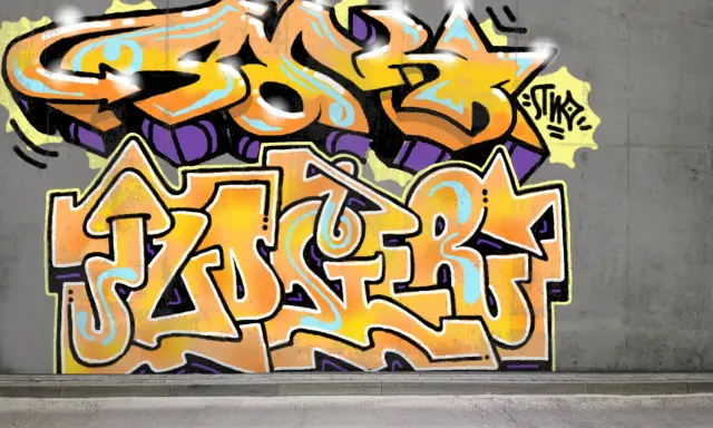 Graffiti artwork by Judge