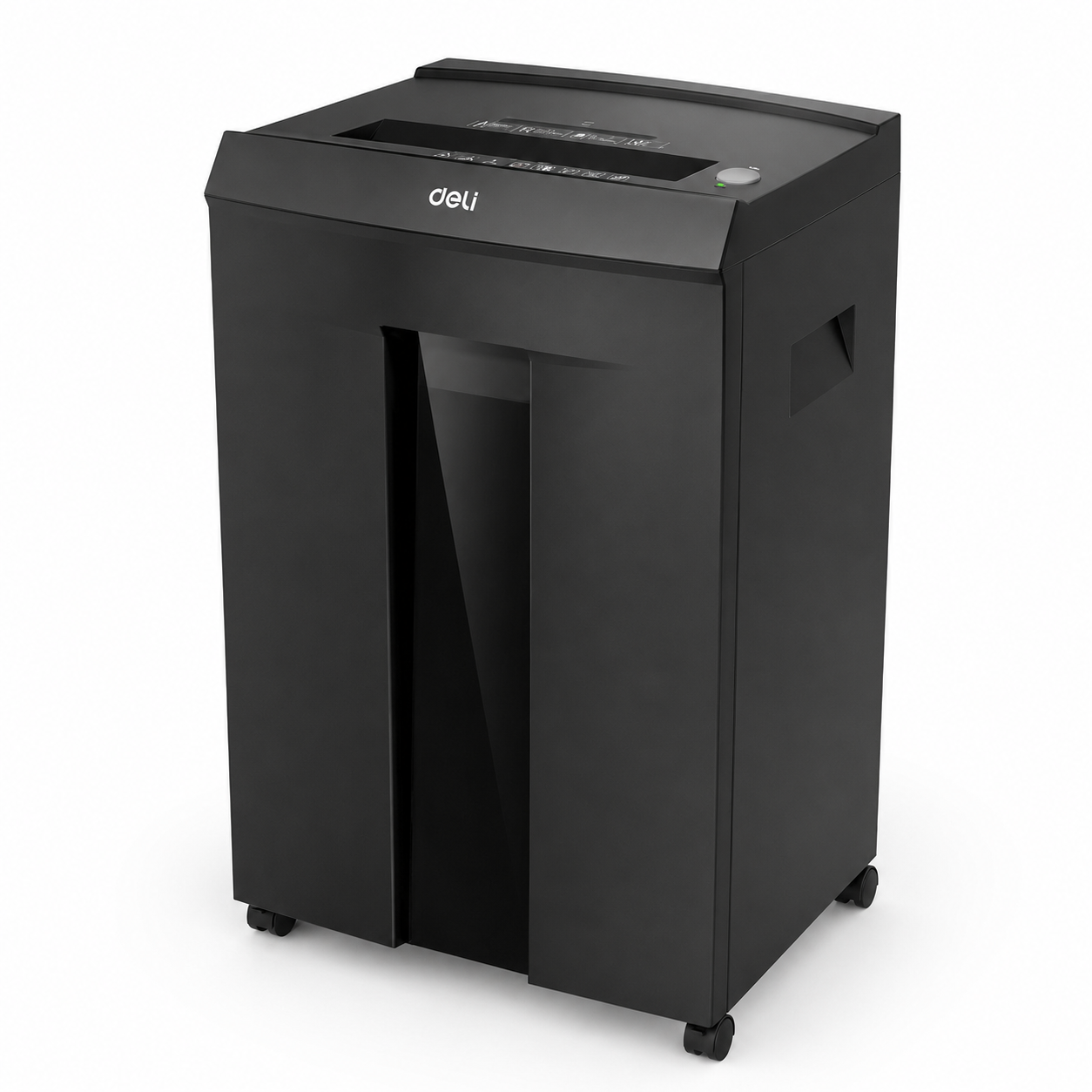 Deli ET095 Office Machine Paper Shredder with micro-cut technology, modern office shredder on white background, commercial office equipment Malaysia