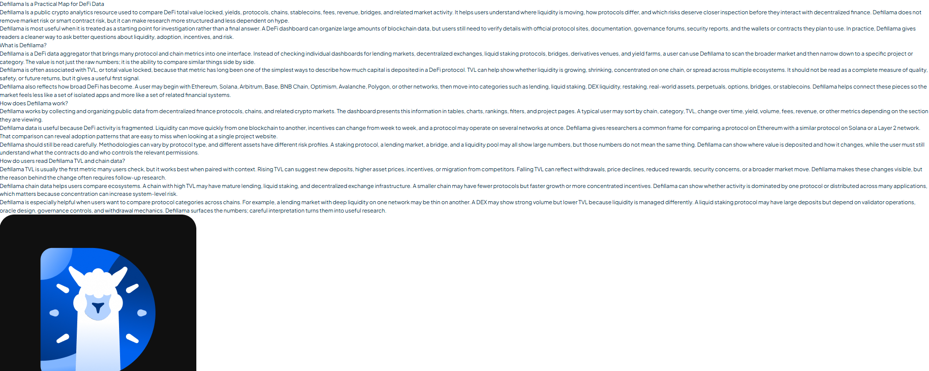 Screenshot of defillaio.com