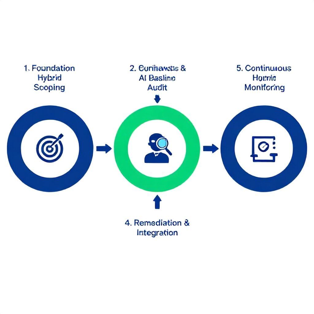 Diagram of the 5-Phase AI-Powered Web Accessibility Audit Workflow