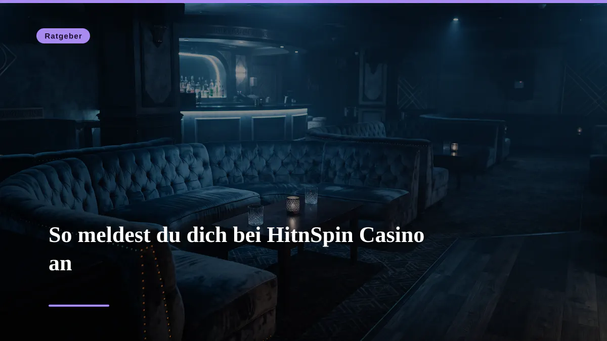 So meldest du dich bei HitnSpin Casino an
