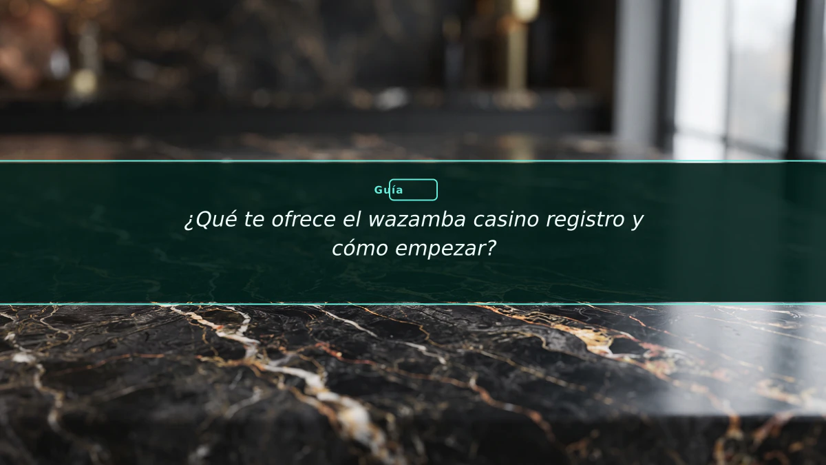 ¿Qué te ofrece el wazamba casino registro y cómo empezar?