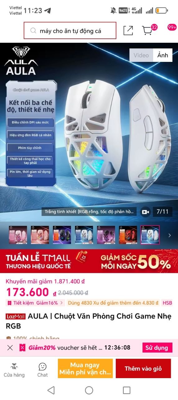 AULA | Chuột Văn Phòng Chơi Game Nhẹ RGB