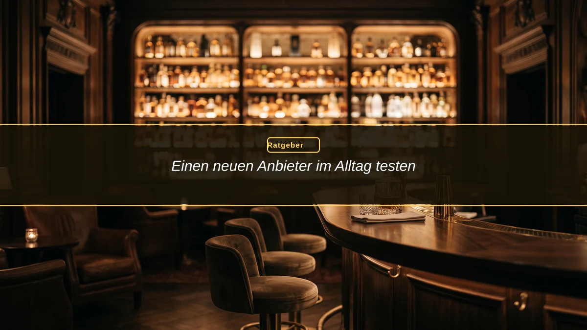 Einen neuen Anbieter im Alltag testen