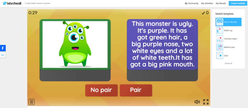 Игра на подбор парных карточек