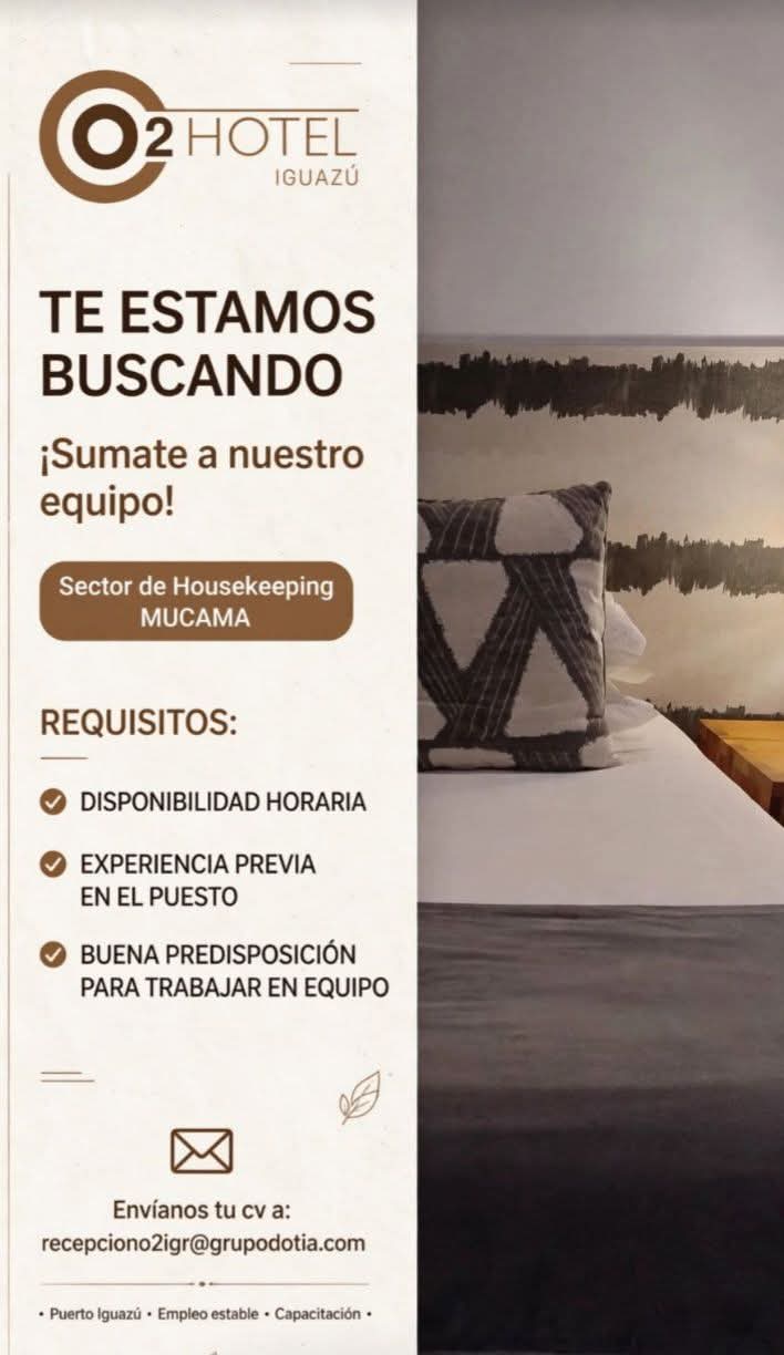 Se Busca Mucama en Puerto Iguazú