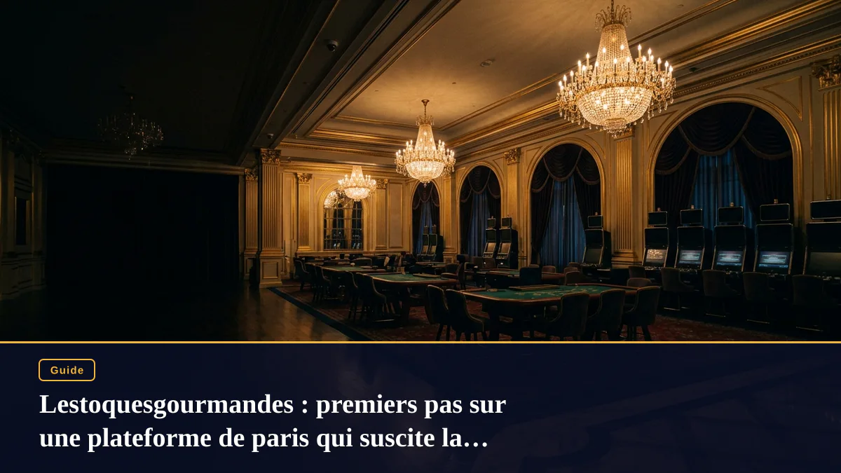 Lestoquesgourmandes : premiers pas sur une plateforme de paris qui suscite la curiosité
