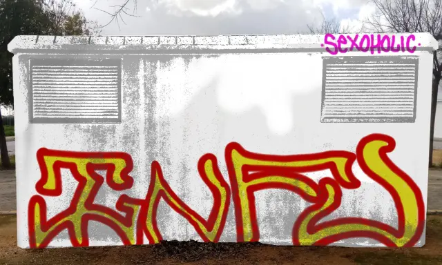 Graffiti artwork by infu