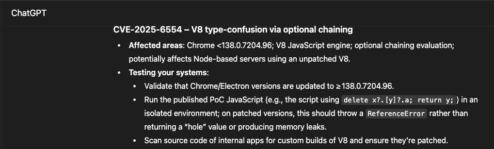 [Image: cve-2025-6554-chat.png]