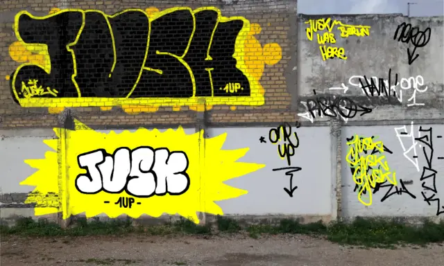 Graffiti artwork by iUSK