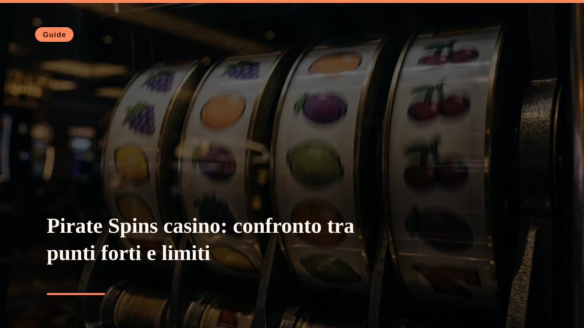 Pirate Spins casino: confronto tra punti forti e limiti