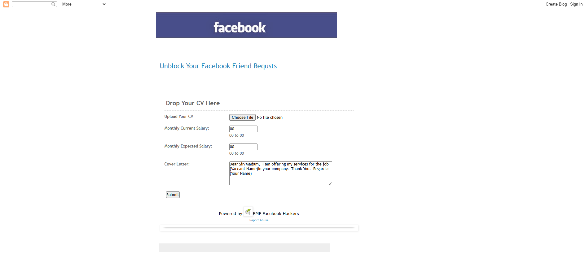 Stored capture of facebookloginid.blogspot.com