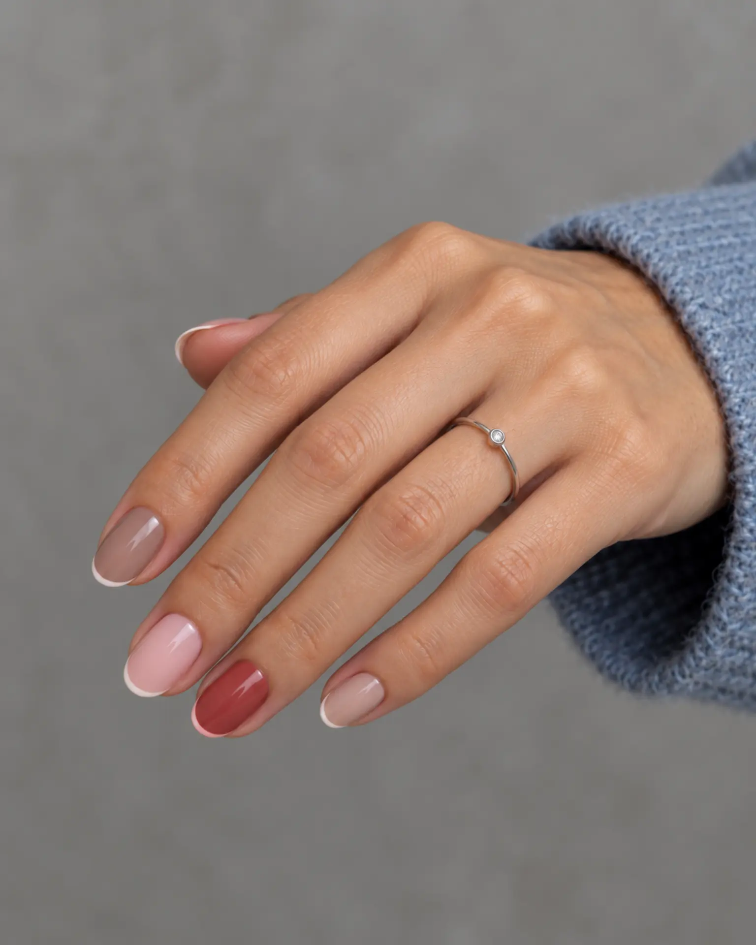 Work Micro French Edge manicure inspiration for work nail ideas