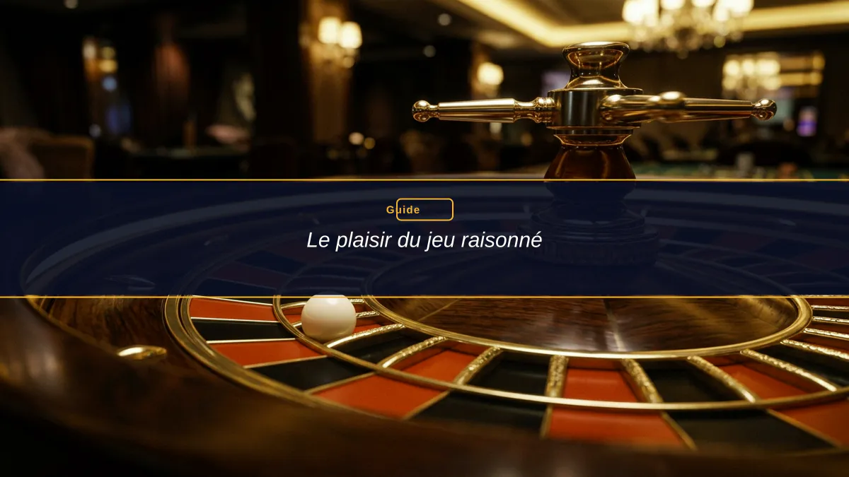 Le plaisir du jeu raisonné