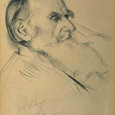 Рисунок к портрету Л Н Толстого 1906