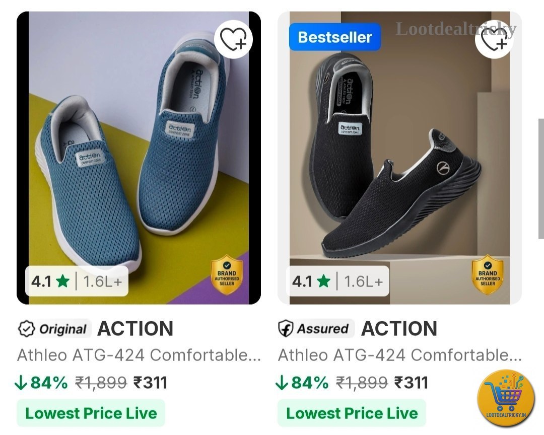 Action Shoes Loot | Best Price Drop Today