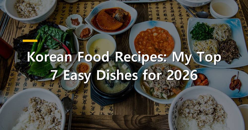 Assortment of vibrant Korean food dishes