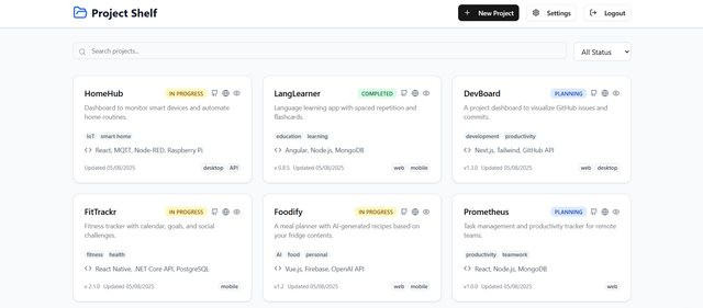 projectshelf