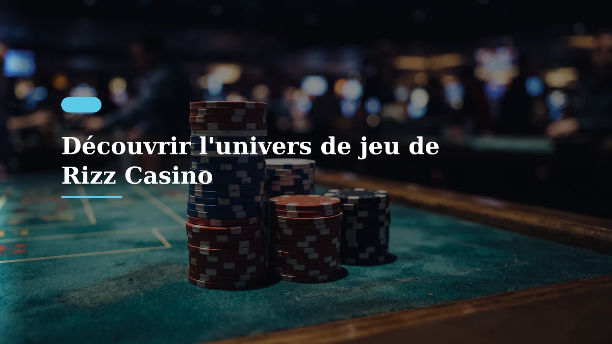 Découvrir l'univers de jeu de Rizz Casino