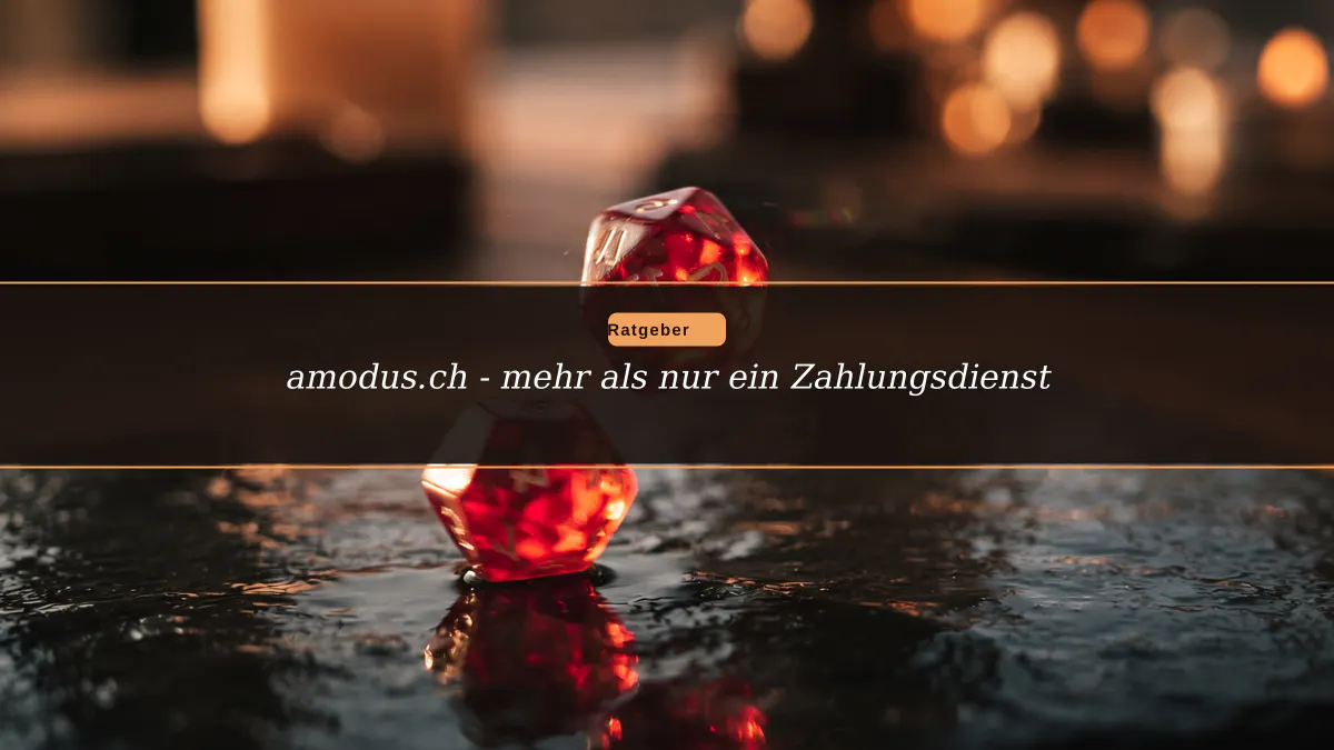 amodus.ch - mehr als nur ein Zahlungsdienst